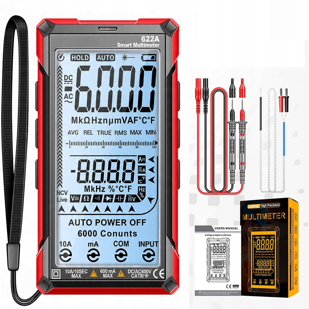 1ZEST Profesionální Digitální Multimetr S Měřením Frekvence