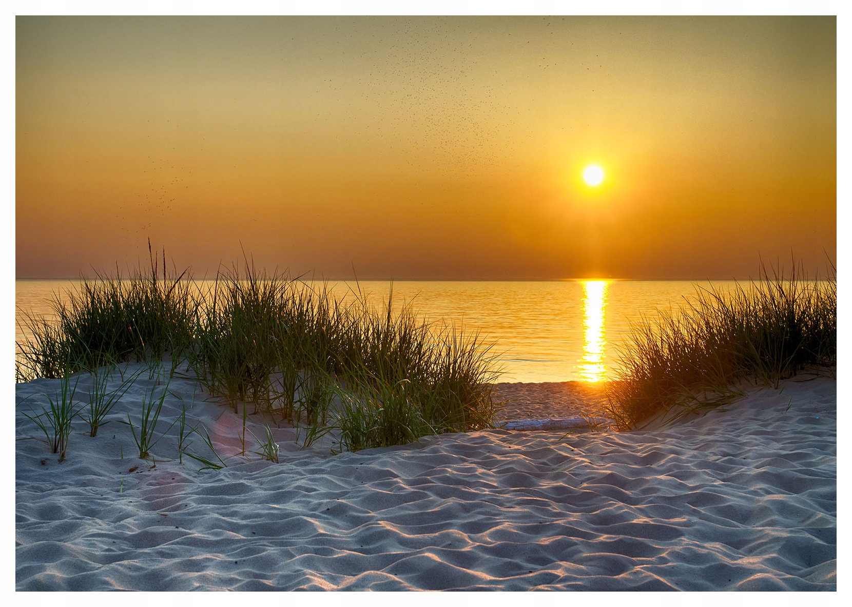Fototapeta Moře Západ Slunce Pláž Diny Relaxace a Harmonie 300x210 lepidlo