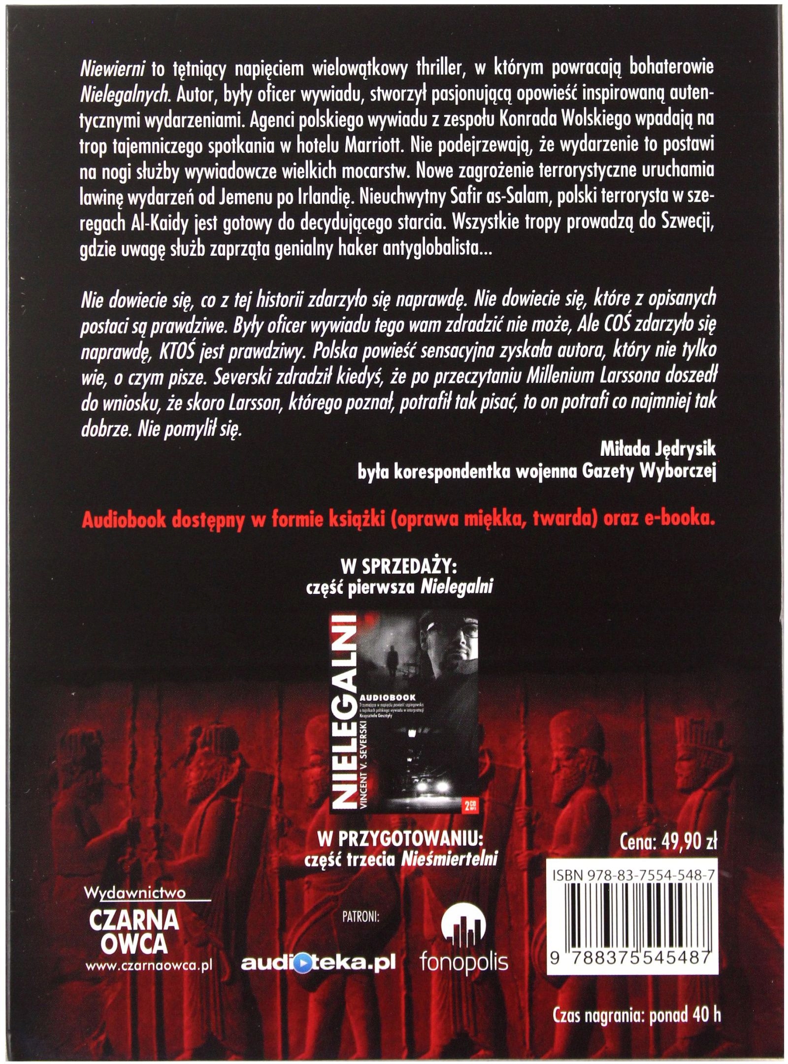 NIEWIERNI [AUDIOBOOK] - SEVERSKI VINCENT V. [CD] Stan opakowania oryginalne