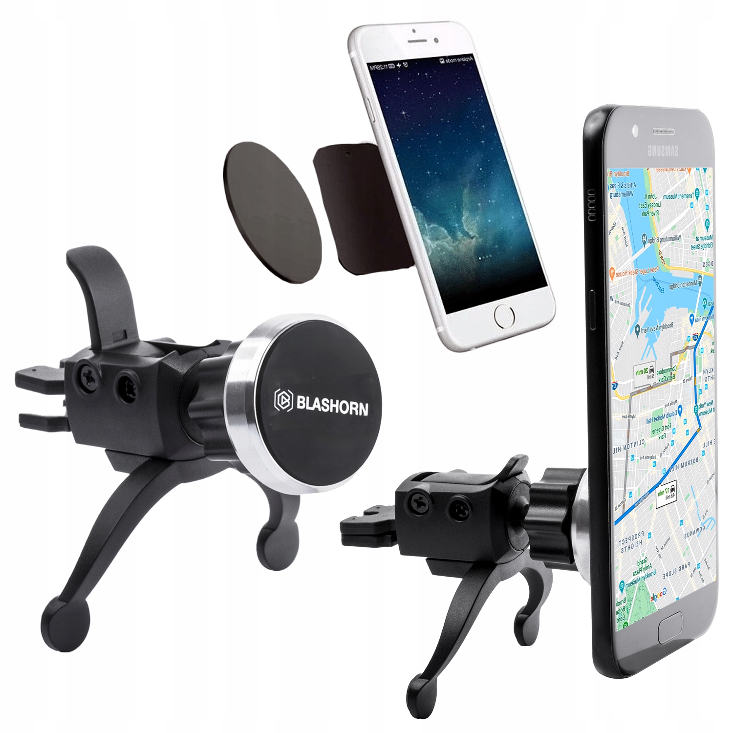 

Uchwyt na telefon Magnetyczny do kratki Stabilny