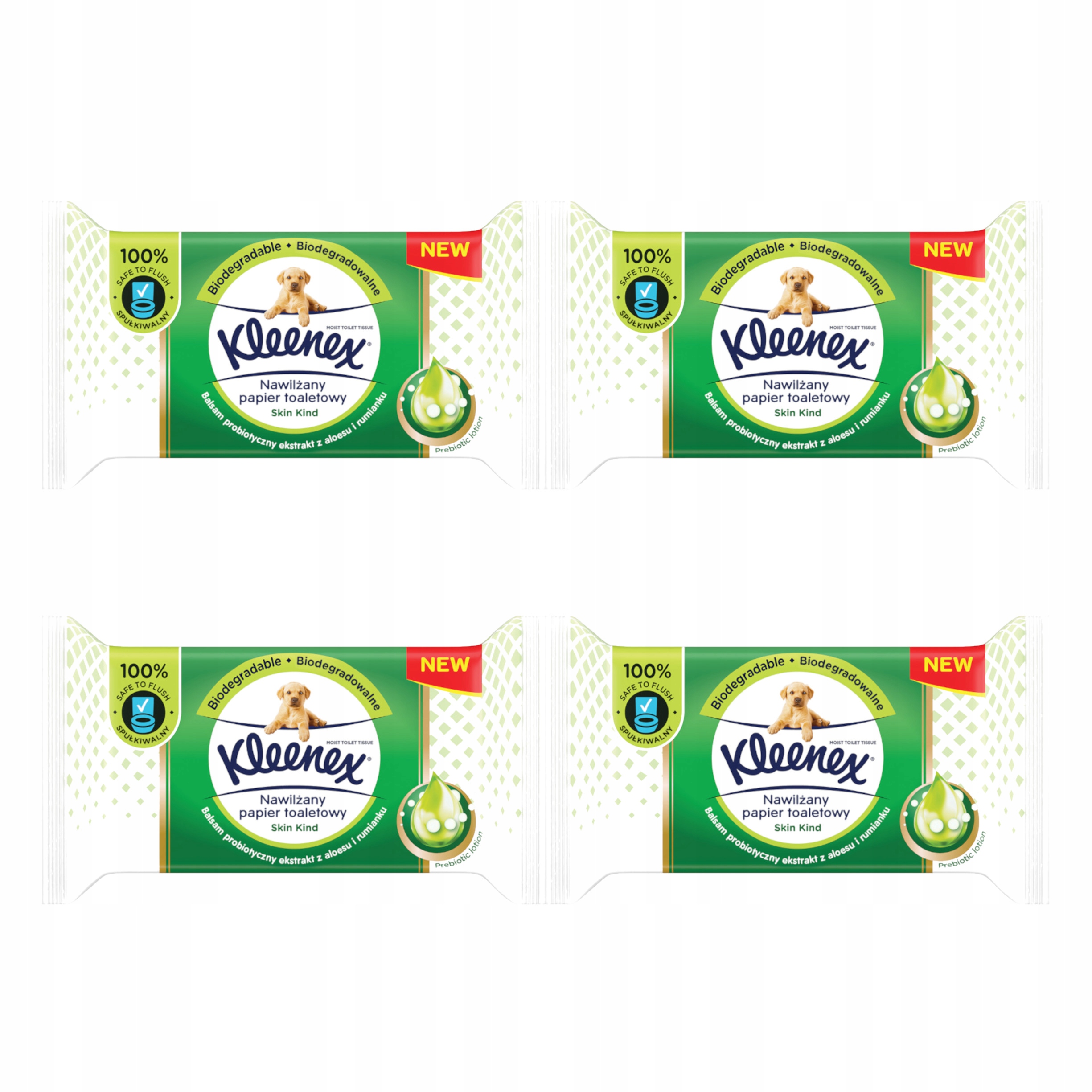 

Nawilżany papier toaletowy Kleenex Skin Kind 4x 38