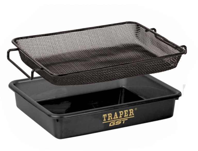 Traper Kuweta Small Z Sitkiem 3mm Czarna