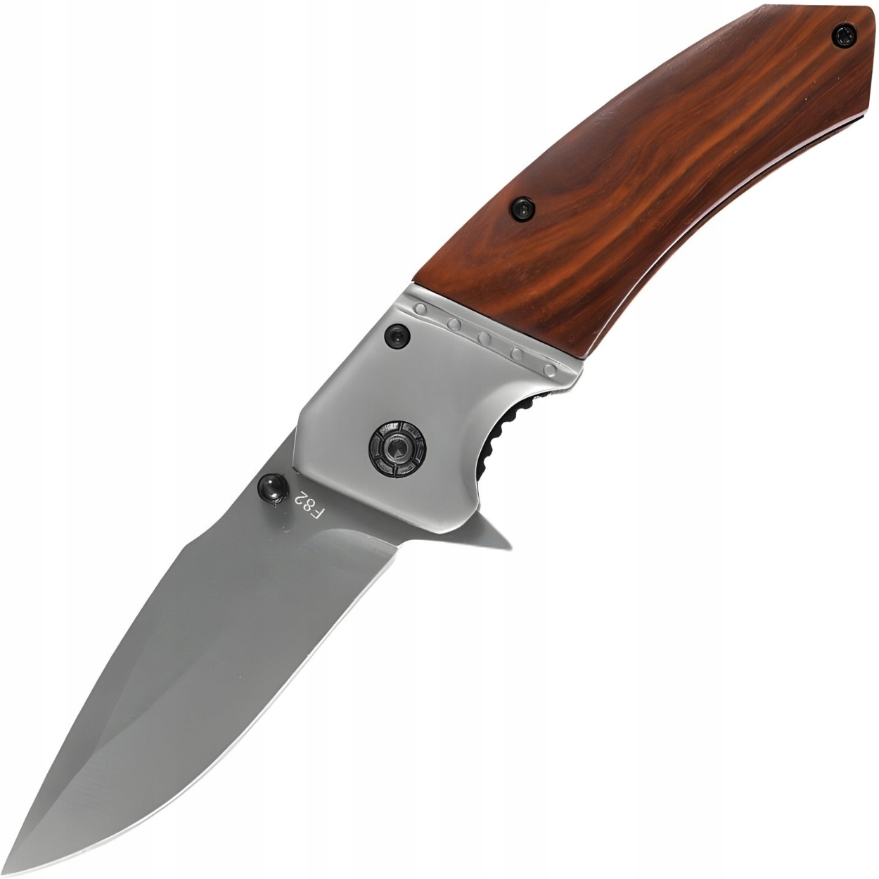Składany nóż outdoorowy WG703 Brązowy/Szary KP-39447