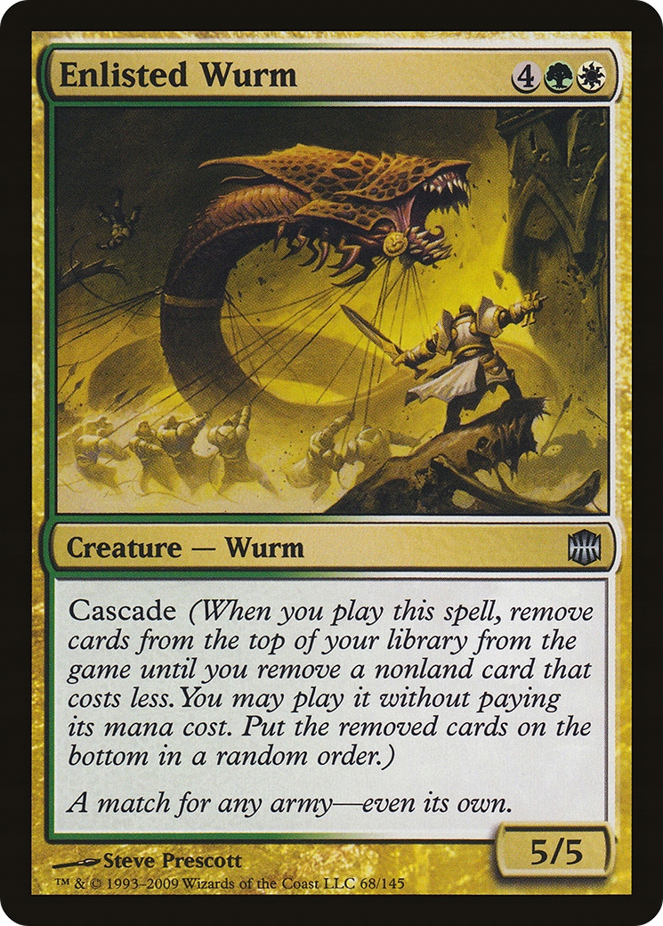 Mtg Enlisted Wurm (arb) stan Ex