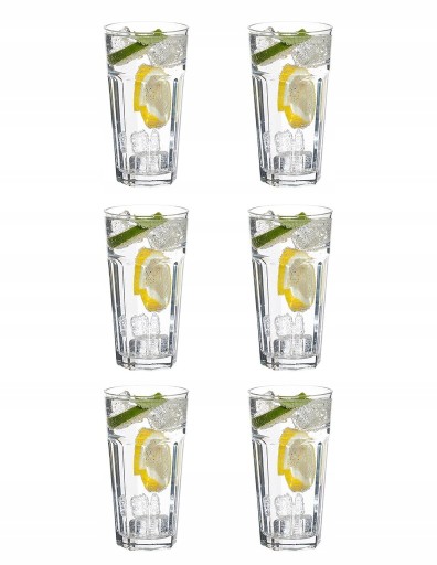 SZKLANKI X 6 DO WODY SOKU WHISKY DRINKÓW 360 ML EAN (GTIN) 8692952071928
