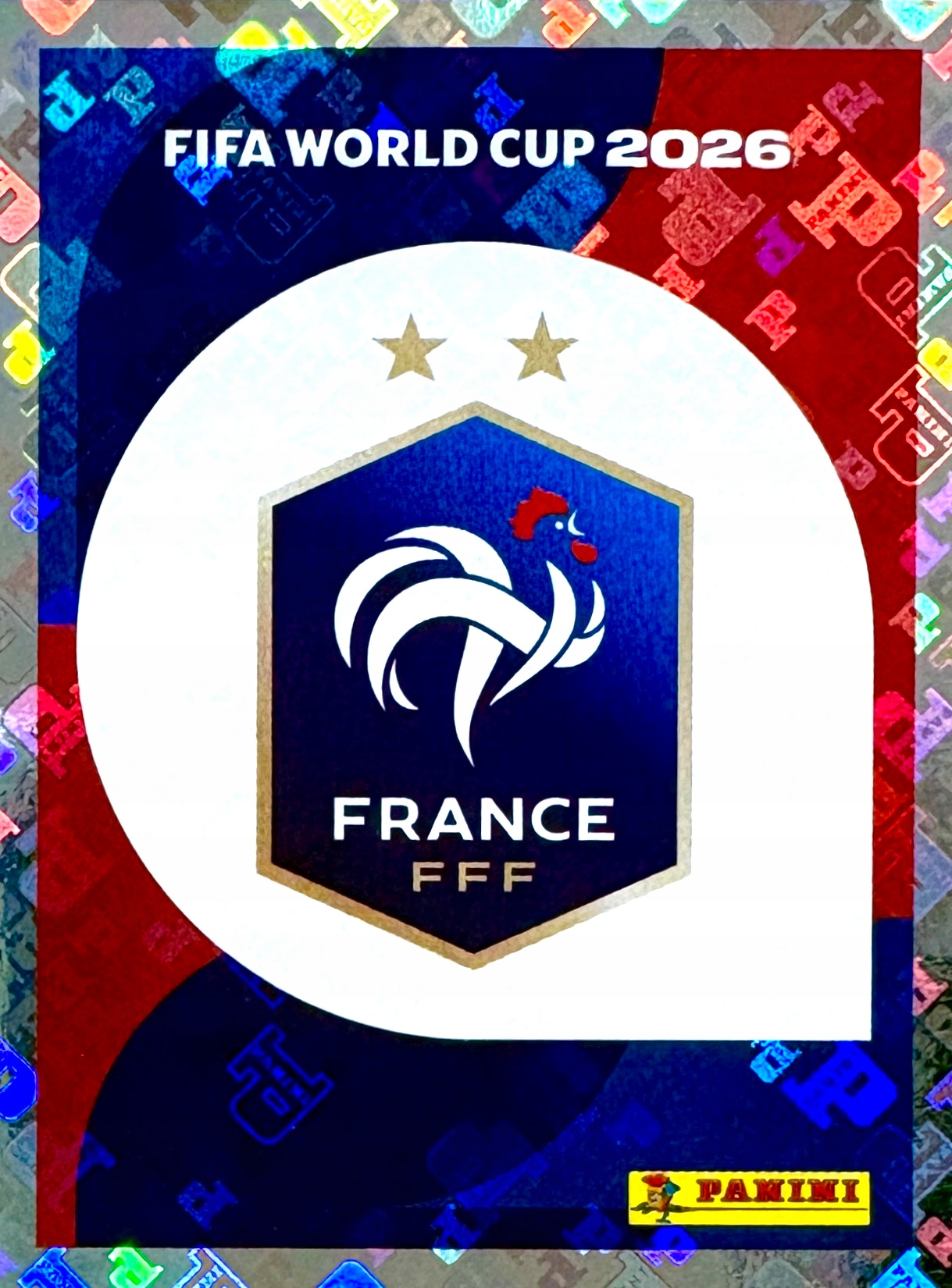Naklejki Panini World Cup 2026 naklejka Herb Logo Fra 1 Francja