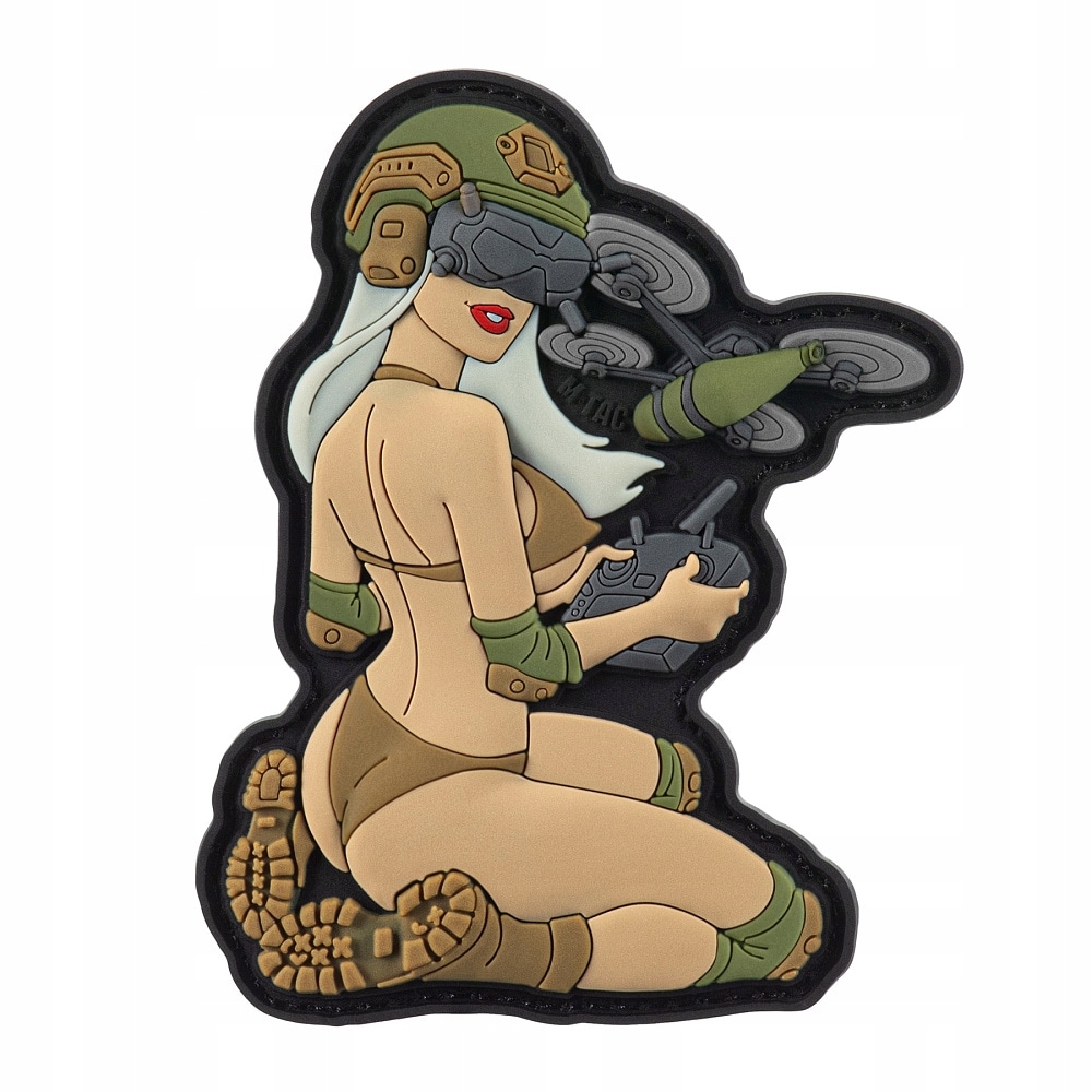M-Tac Naszywka Tactical Girl 6 Pvc White/Coyote/Olive