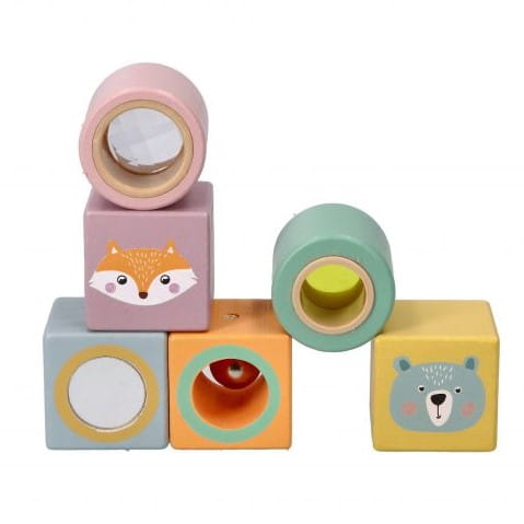 

Adam Toys Drewniane klocki sensoryczne odkrywców