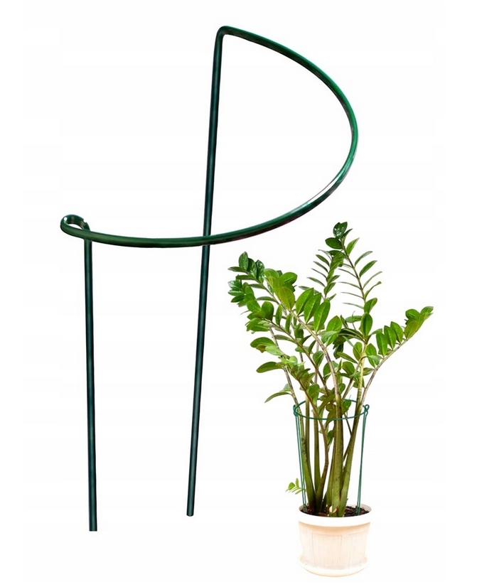 PODPORA METALOWA PIERŚCIENIOWA DO ROZŁOŻYSTYCH KWIATÓW OBEJMA40 CM 1/2 KOŁA