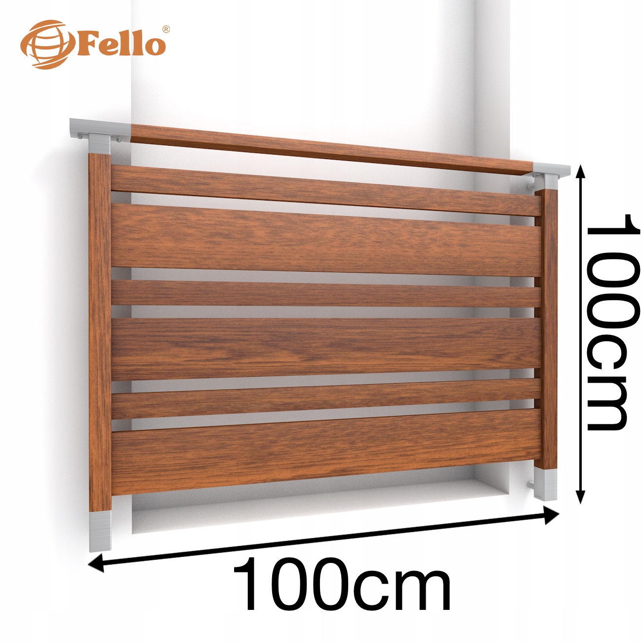 Simple MIX Francúzsky balkón 100 cm Balustrada