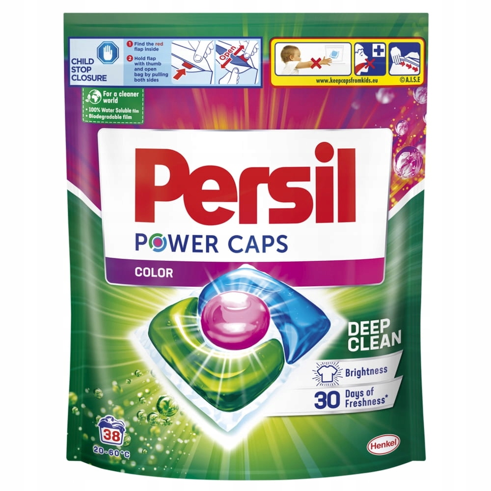 

Kapsułki do prania Persil color power caps 38 szt.
