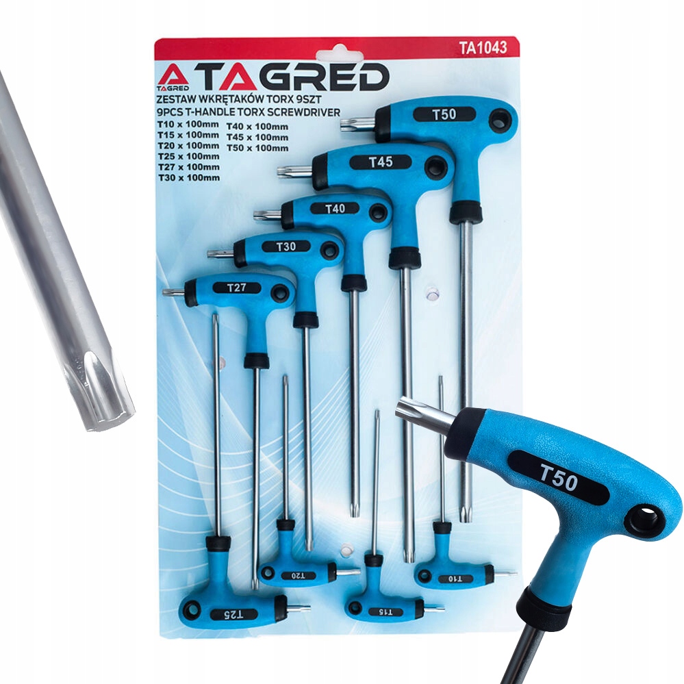 WKRĘTAKI KLUCZE KĄTOWE IMBUS MŁOTKI MŁOTECZKI 9EL