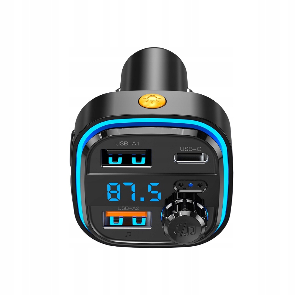 

Transmiter Fm Bluetooth MP3 ładowarka 3,1A czarna