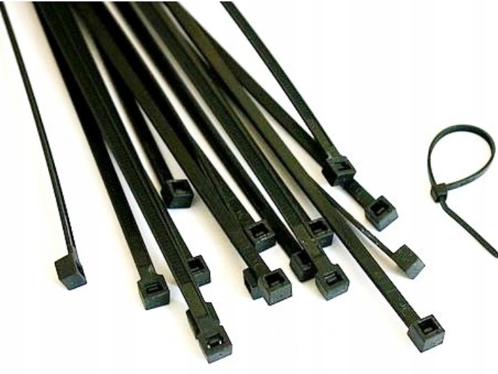 OPASKI ZACISKOWE TRYTYTKI 100x3mm 100 SZT CZARNE