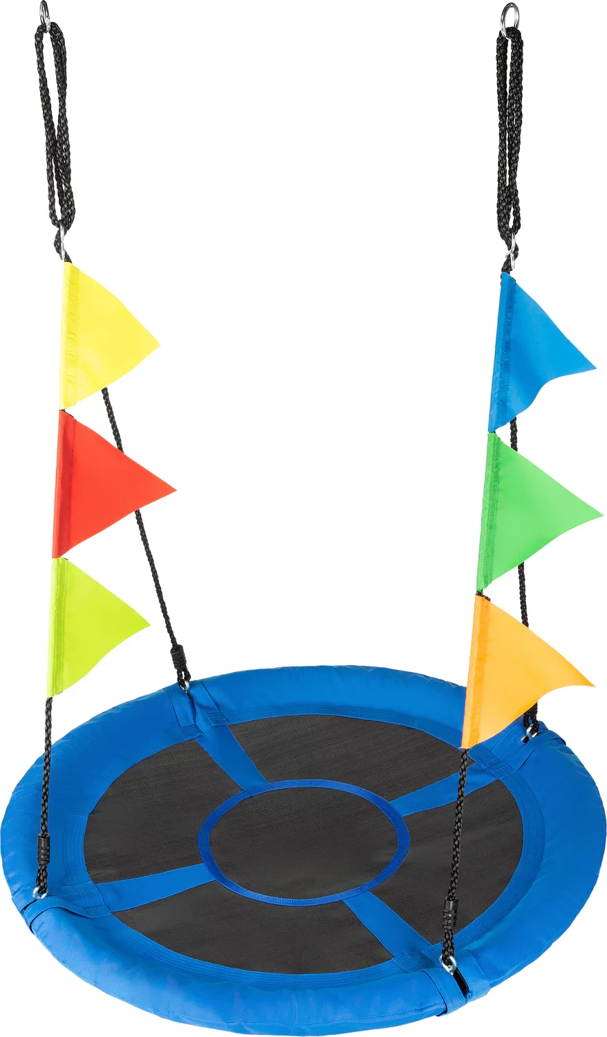 HUŚTAWKA BOCIANIE GNIAZDO OGRODOWA DLA DZIECI Z FLAGAMI XXL OUTTEC Materiał tworzywo