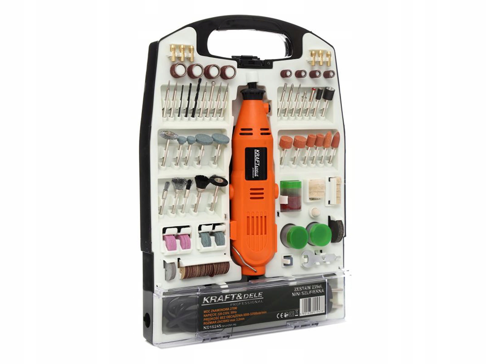 БАГАТОШЛІФІКАЦІЙНИЙ МІНІ-ШЛІФІКАЦІЙНИЙ ФРЕЗЕРНИЙ ВЕРТАНТ 235 EL Батарейки в комплекті