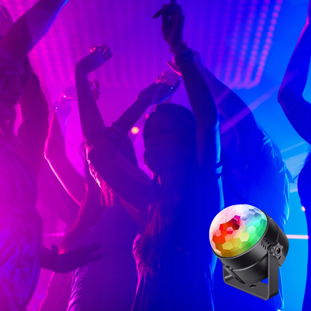 KULA DYSKOTEKOWA PROJEKTOR BALL DISCO LASER +pilot Kod producenta E113