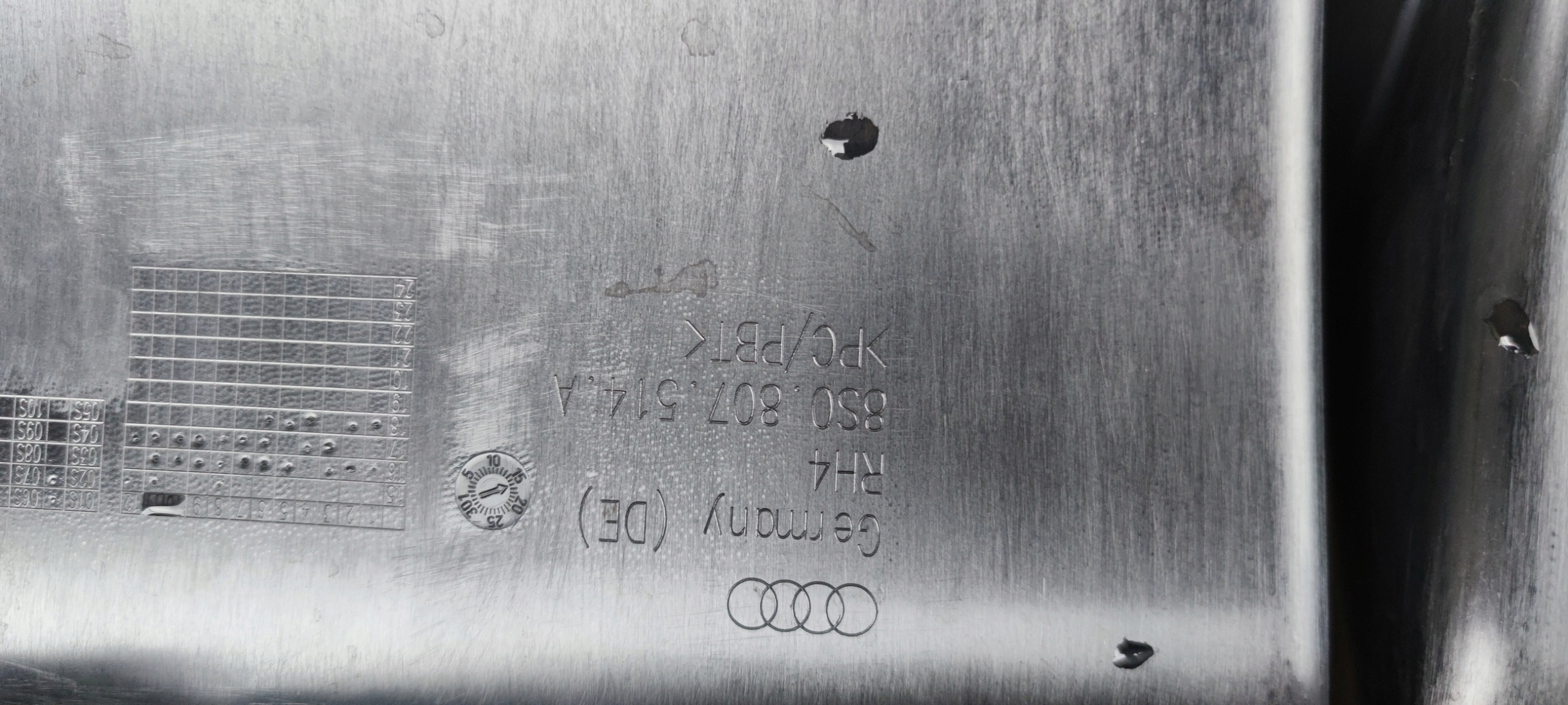 AUDI TT TTRS RS SPOILER der stoßstange heck heckspoiler STA4