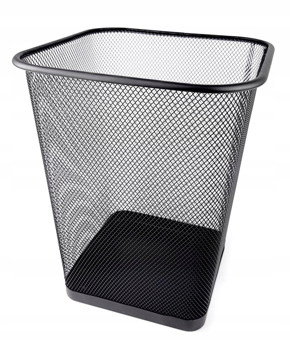 

Kosz Kwadratowy Metalowy Na Papier 10L Czarny