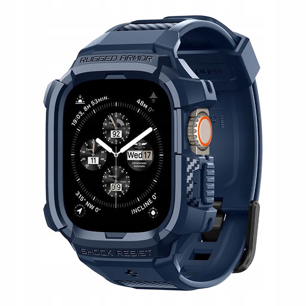Spigen Rugged Armor ”pro” Apple Watch Ultra 1 2 49 MM Navy Blue ACS07389