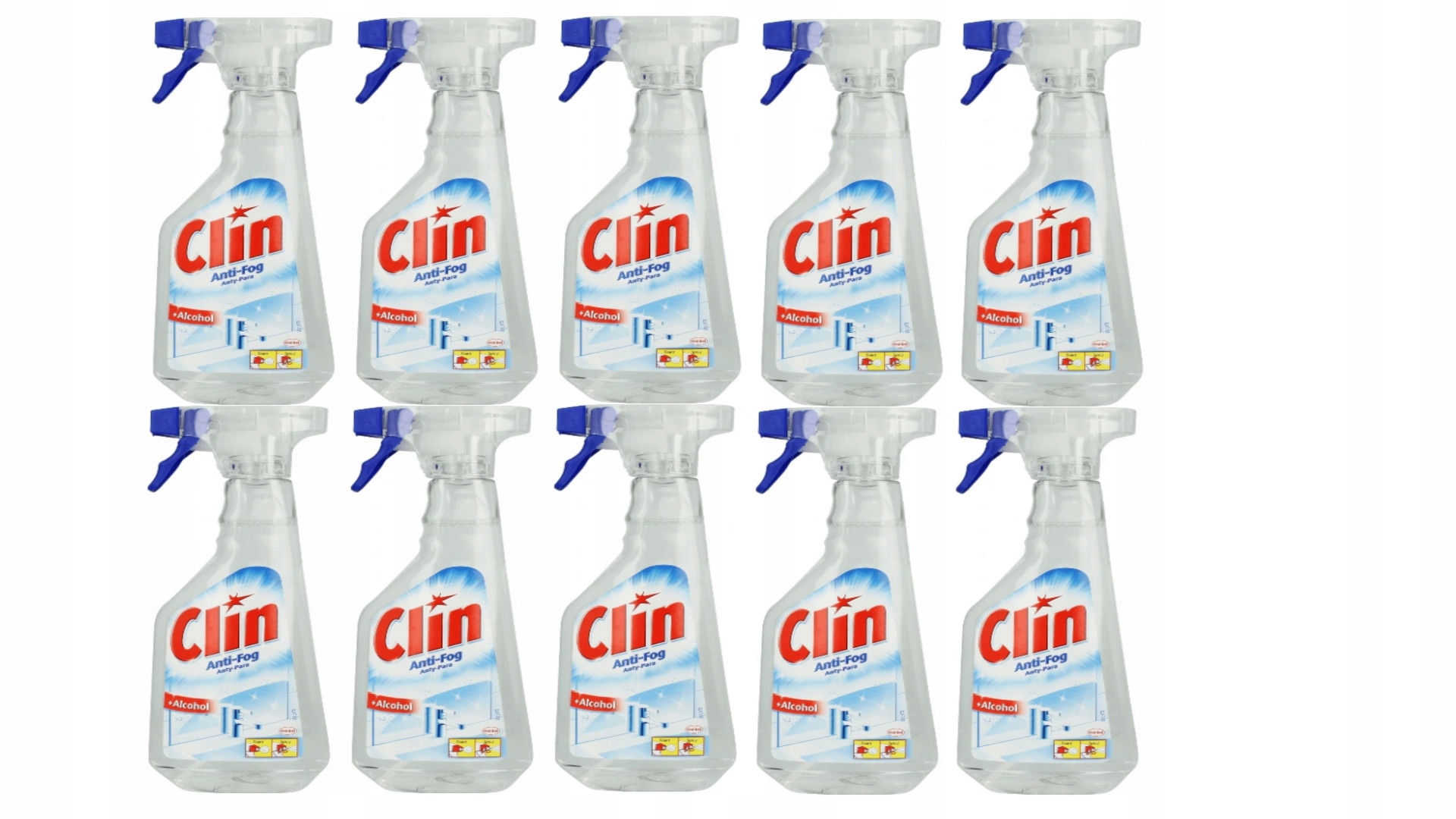 

Clin Płyn Do Szyb 500ML Antypara Atomizer X 10SZT