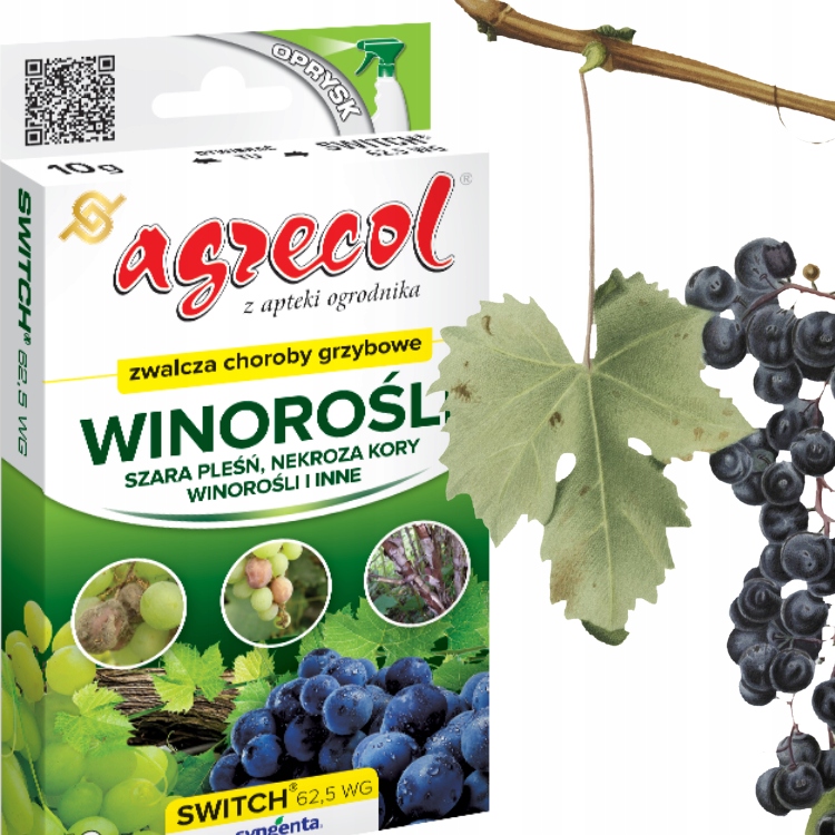 

Środek oprysk grzyby winorośli Switch 62,5WG 10g