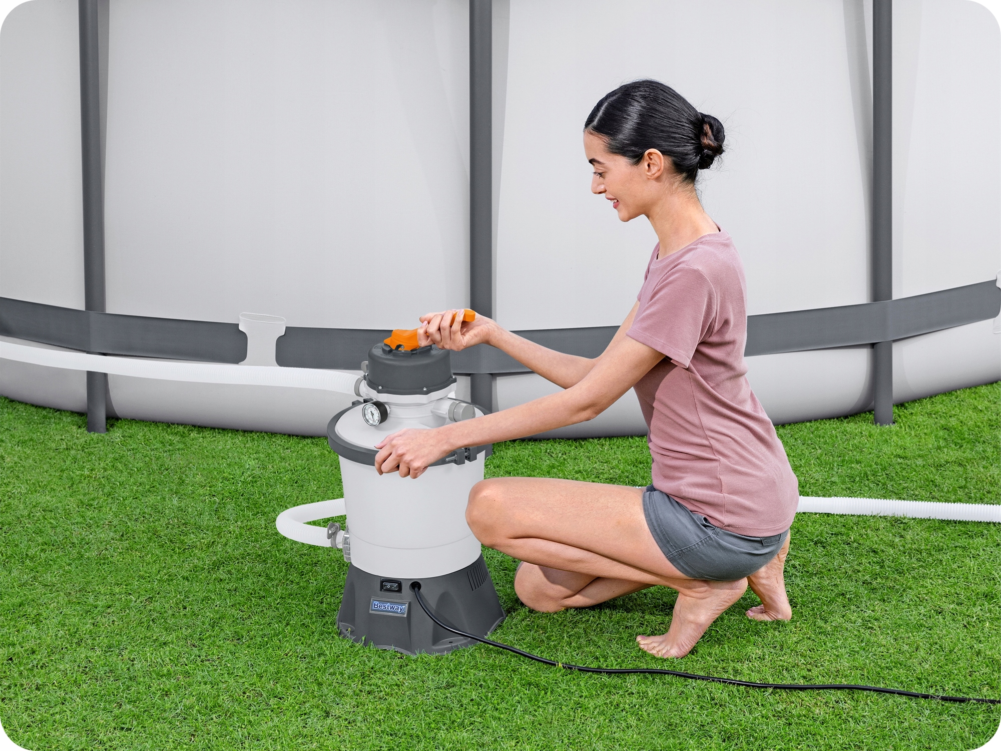 Pompa piaskowa do basenu filtr do basenów 3028 L/h złączki węże Bestway EAN (GTIN) 0694213255236