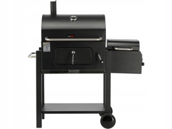 Uhlíkový Gril S Udiarňou Lund Deluxe Prenosný 99925 Rošt 55x41.5 cm