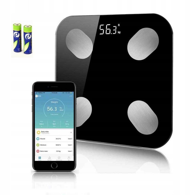 

Inteligentna Waga Łazienkowa Bluetooth Analityczna