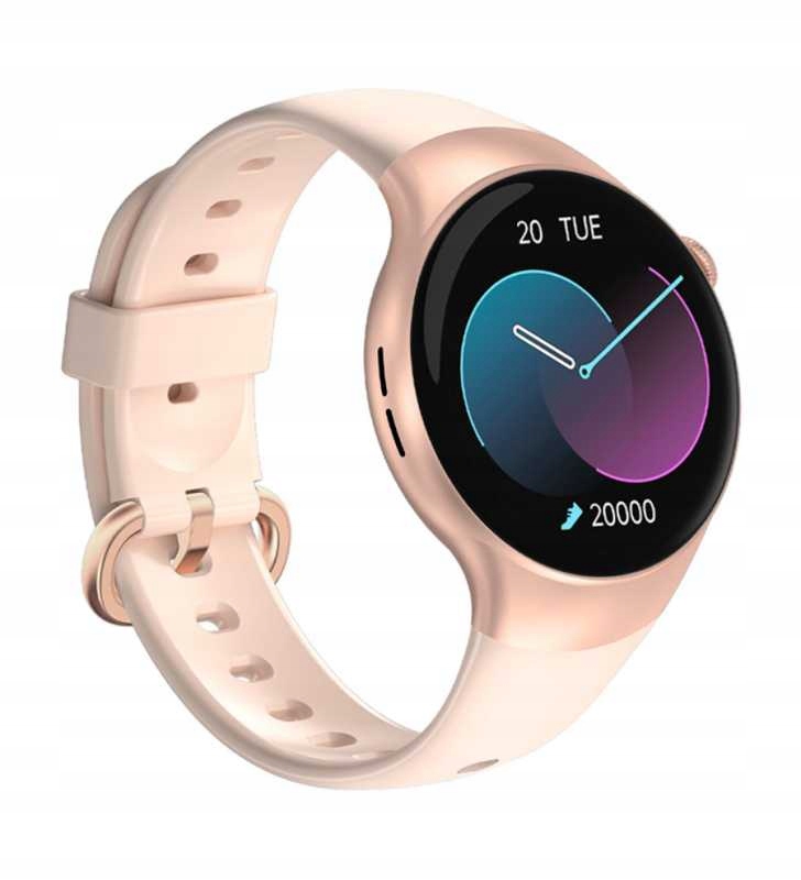 Zegarek SMARTWATCH DAMSKI Rubicon ROZMOWY PULS SMS Kolor różowy