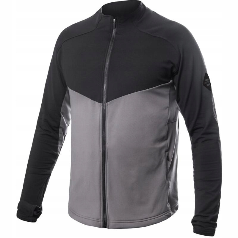 Sensor Mikina Coolmax Thermo celozip pánské ocelová šedá-černá 2XL