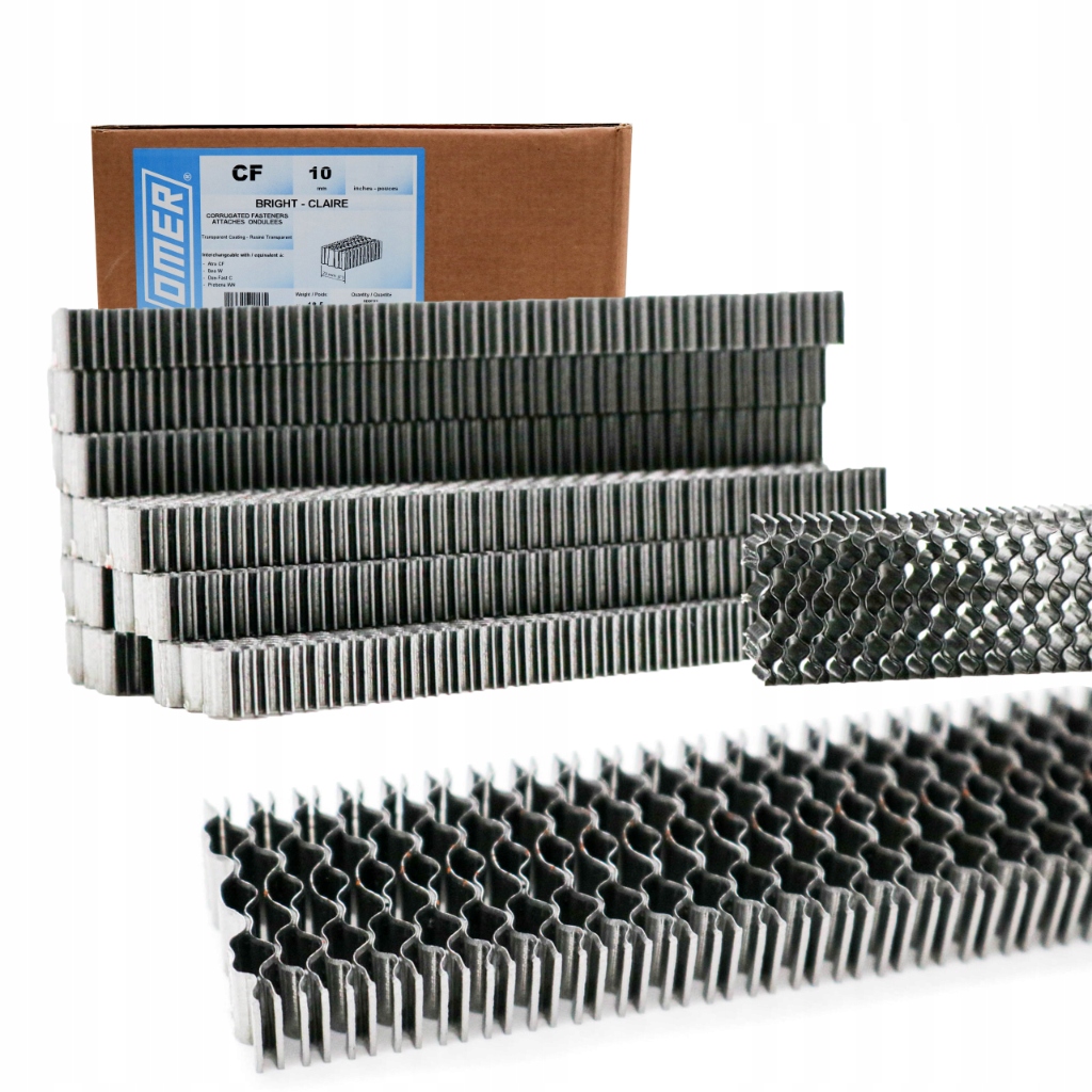 Sponky Vlnitý Spojovač Omer Bright 10MM -2250 Ks