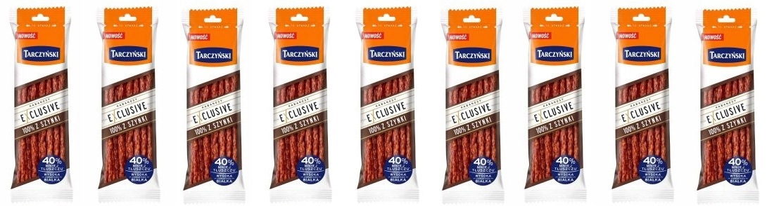 Levně 9x 90g Tarczyński Kabanosy Exclusive 100% ze šunky Polokartonu