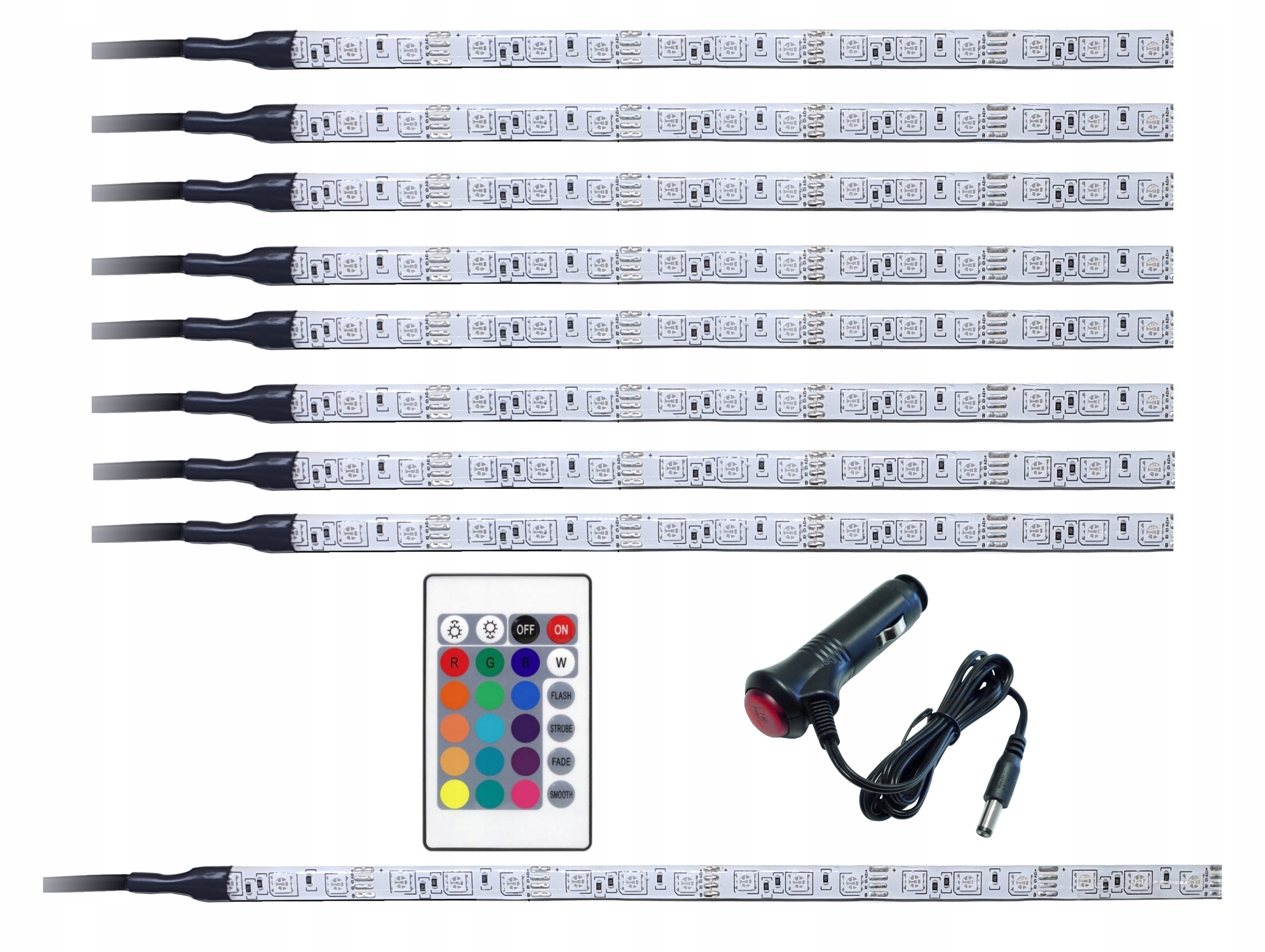 

Oświetlenie auta Rgb samochodu Led 8x30cm bagaż