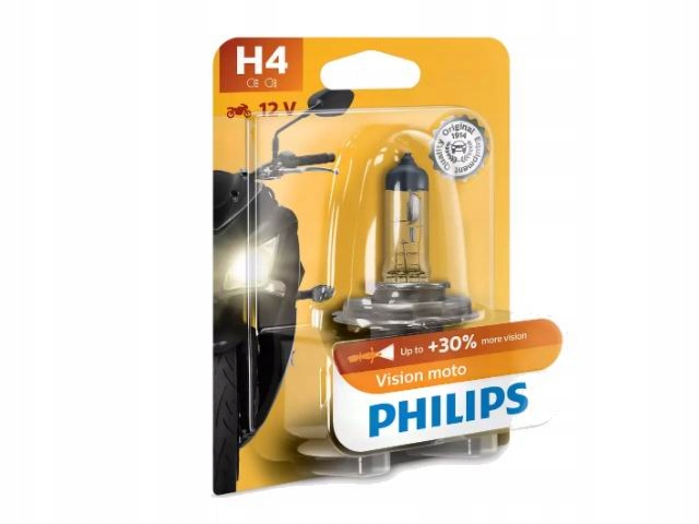 ŻARÓWKA H4 12V 60/55W P43t PHILIPS MOTOVISION +30%