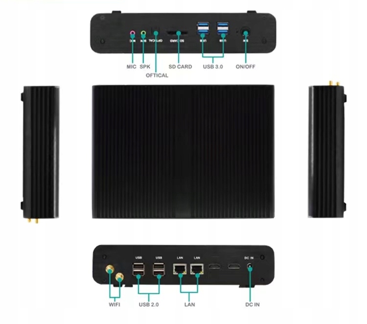 Komputer przemysłowy X29C i5-5200U RS232 2/32GB Chipset karty graficznej Intel HD Graphics 5500