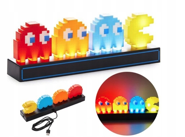 

Lampka Nocna 3D Ledowa Pac-man Produkt Na Licencji