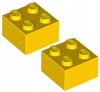 

Lego Klocek 2x2 Żółty/Yellow (3003/300324) x2