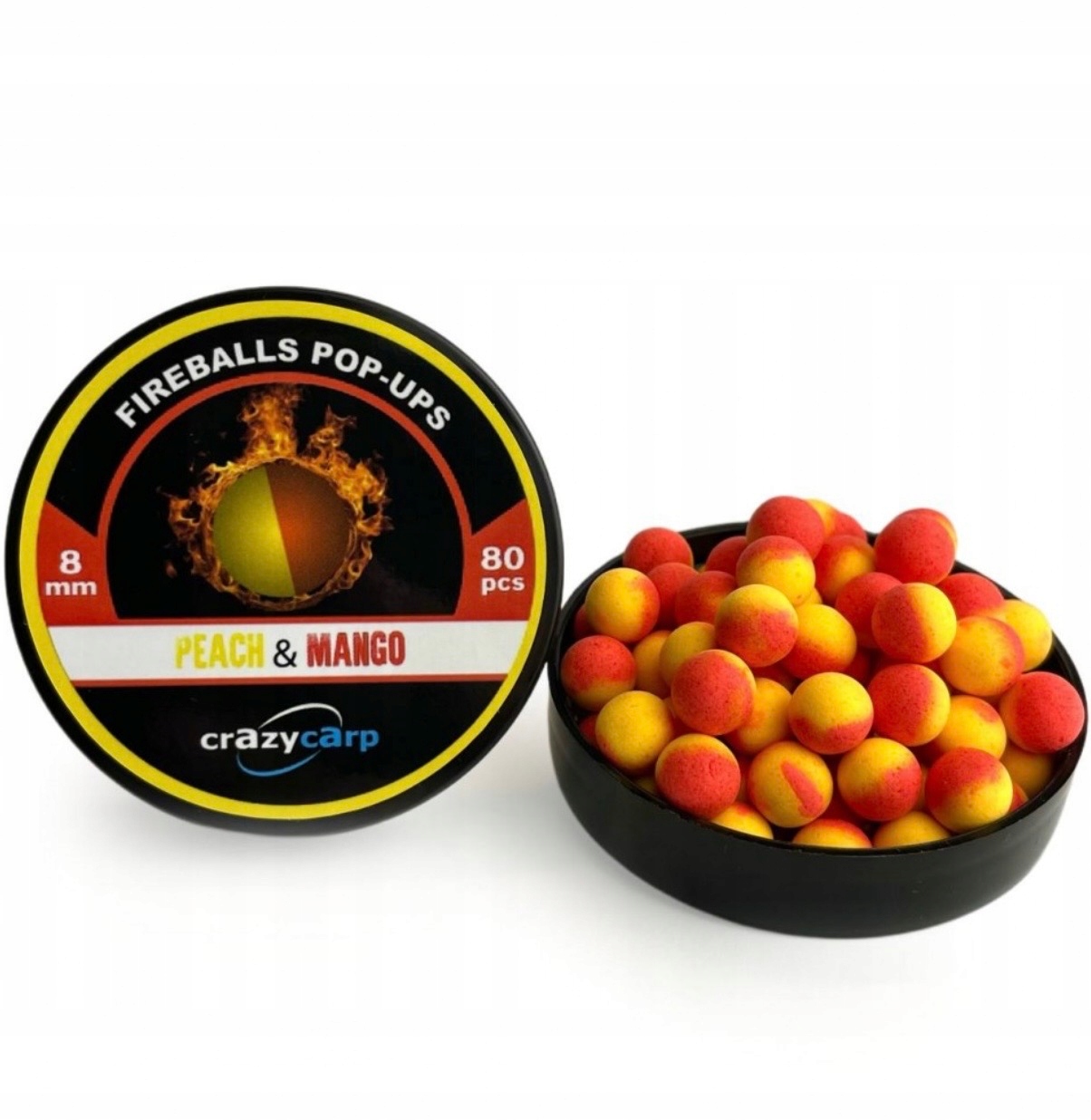 Kulki Proteinowe Pop Up Fireball Crazy Carp Peach & Mango 8 mm