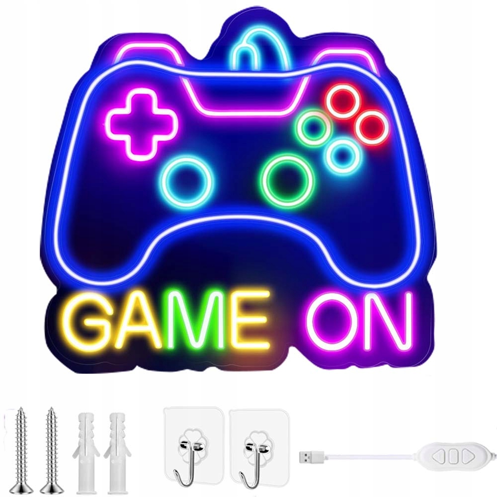 Dekorativní Led 3D Noční Lampa Ve Tvaru Gamepadu