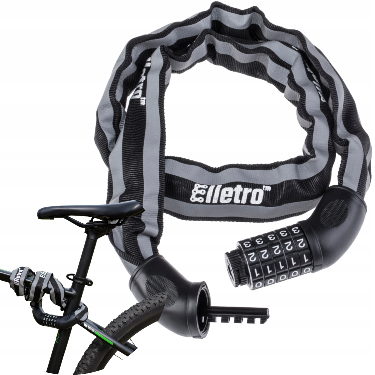 

Zapięcie rowerowe zabezpieczenie łańcuch mocne