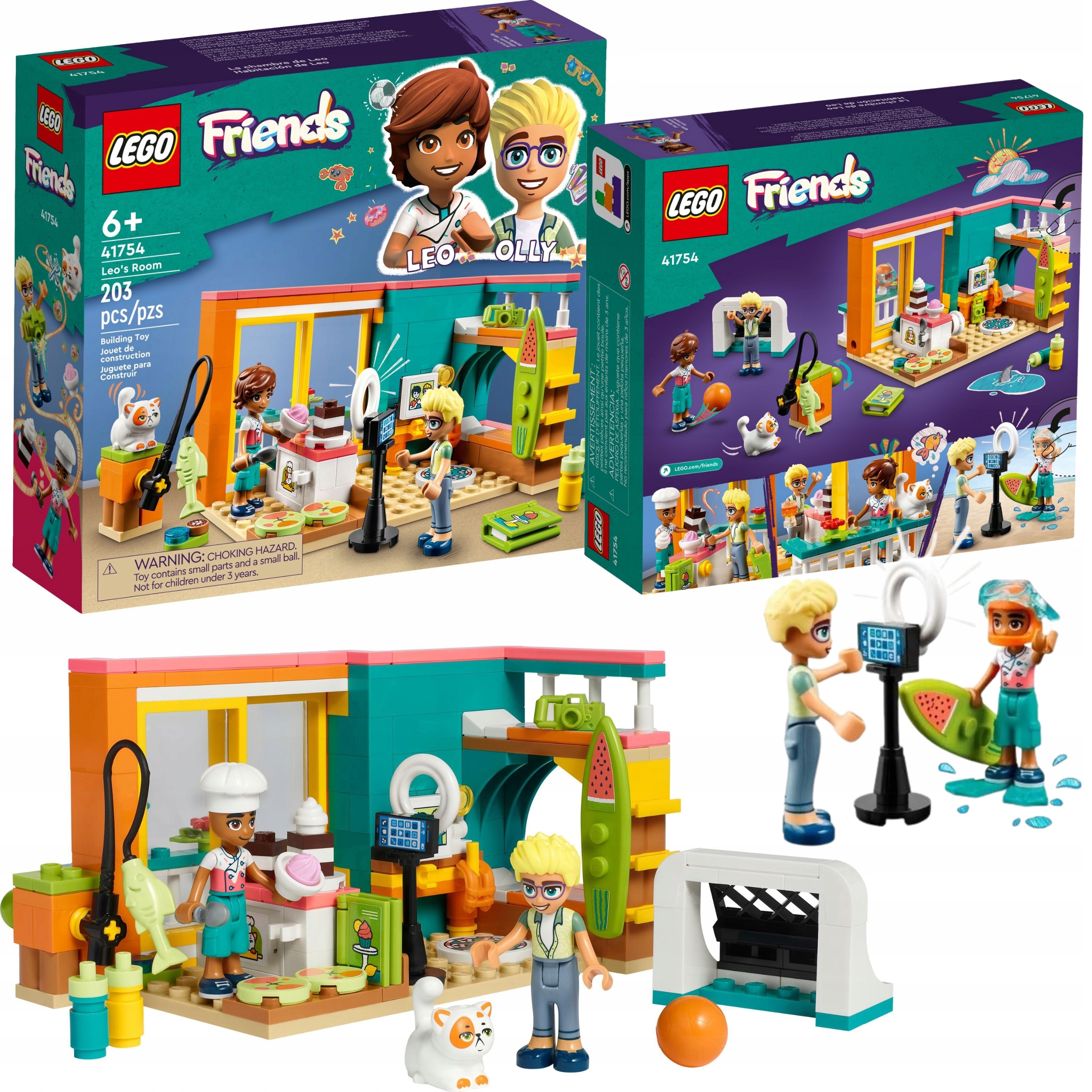 Lego Friends 41754 Pokoj Leo Přátelé Stavebnice Pro Děti Dárek 203 Kusů