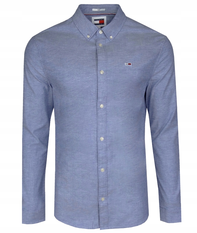 Tommy Jeans pánská košile, Slim, modrá, M