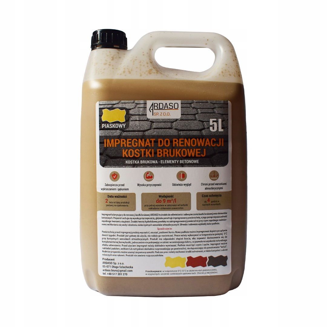 Impregnát na renovaci kostek – Pískový 10L