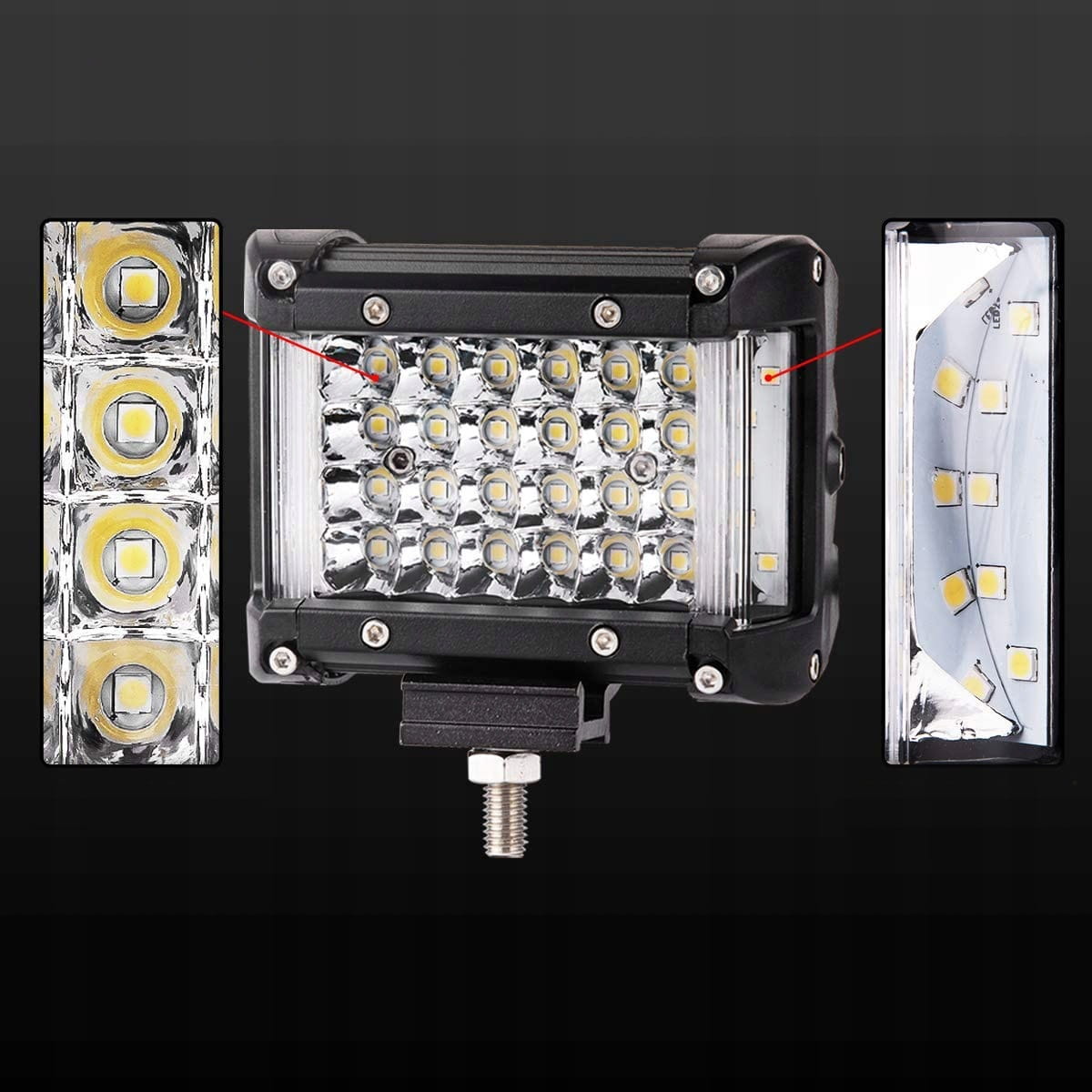 ZESTAW 2 X HALOGEN LAMPA ROBOCZA LED 148W 12 24V Weight with packaging 1 kg