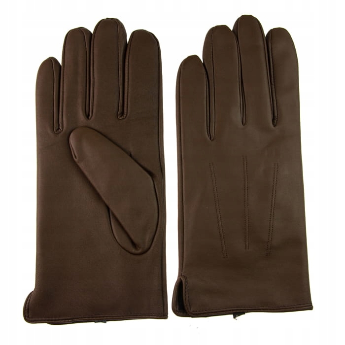 Rękawiczki brązowe skóra koźlęca EM 23 - M Rozmiar M