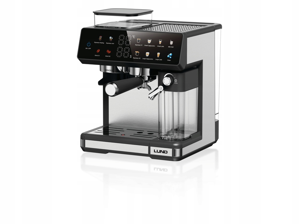 Kávovar Kolbový Mlynček Napeňovač 20 Bar 1350W Lund 68501