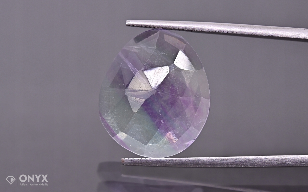 Fluorit fazetovaná nepravidelná růžice 18,5x16 mm