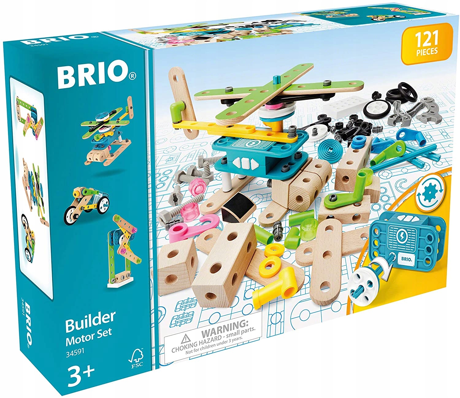 BRIO - Builder Motor Set - 121 pieces (34591)