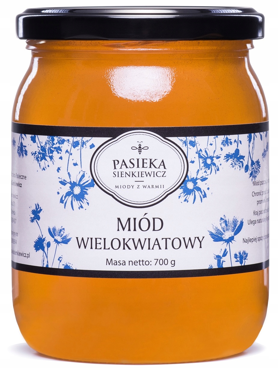 Levně 2X Pasieka Sienkiewicz Med Mnohokvětý 700 G